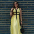 Dusk Lemon Backless Dress
